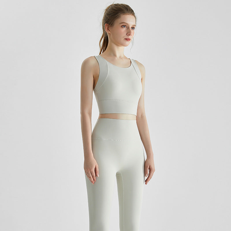 Weiman's New Yoga Clothing Suit for Women, Professional Vest, Shock-Proof, High-Waisted, no inseam.