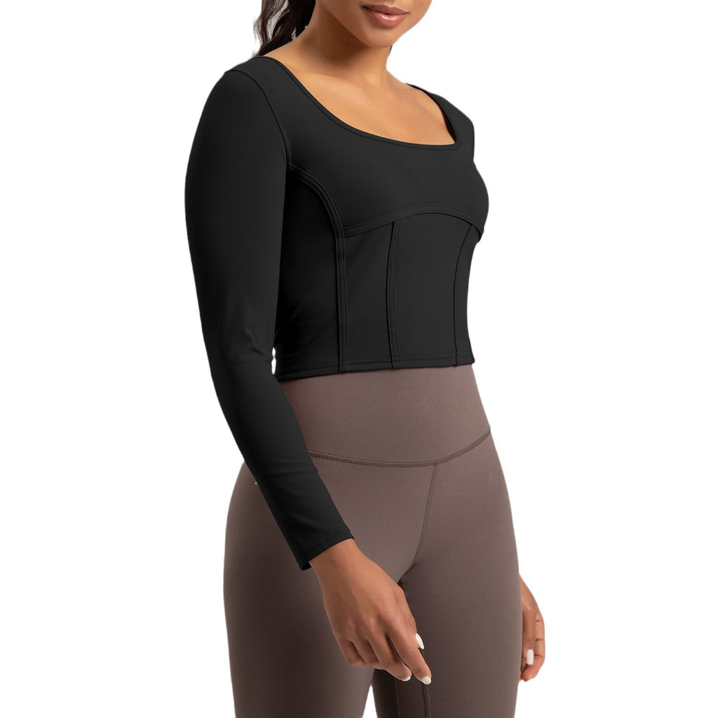 Athena lulu New Yoga Clothes.Slim-fit Long-sleeved