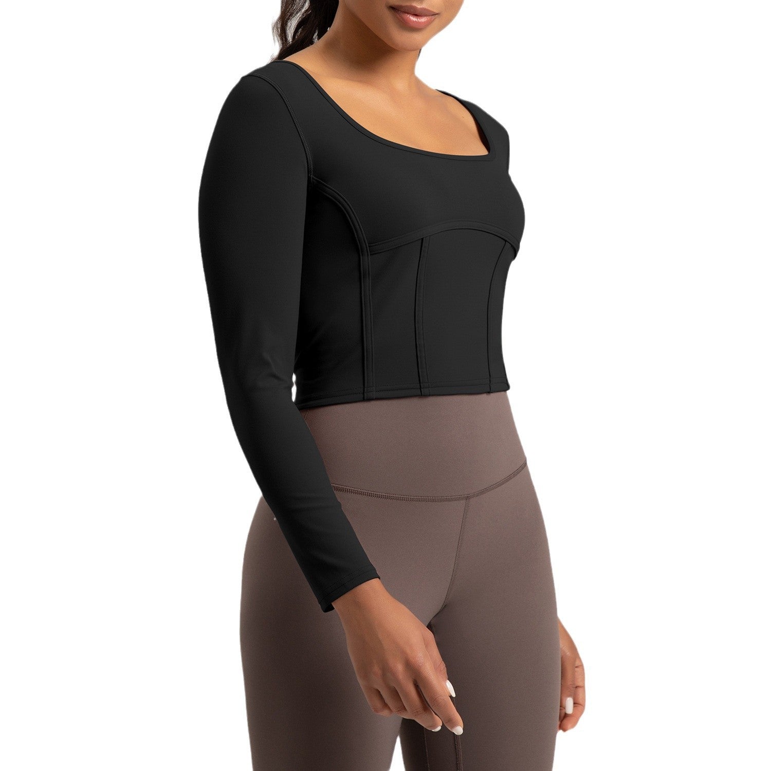 Athena lulu New Yoga Clothes.Slim-fit Long-sleeved