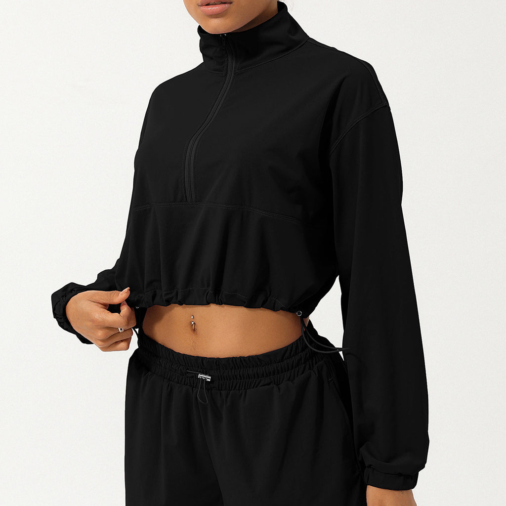Summer Half Zipper High Collar.