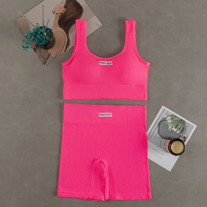 Women Seamless Yoga Set.