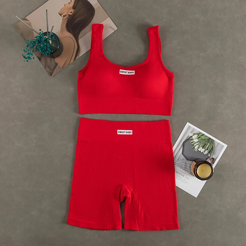 Women Seamless Yoga Set.