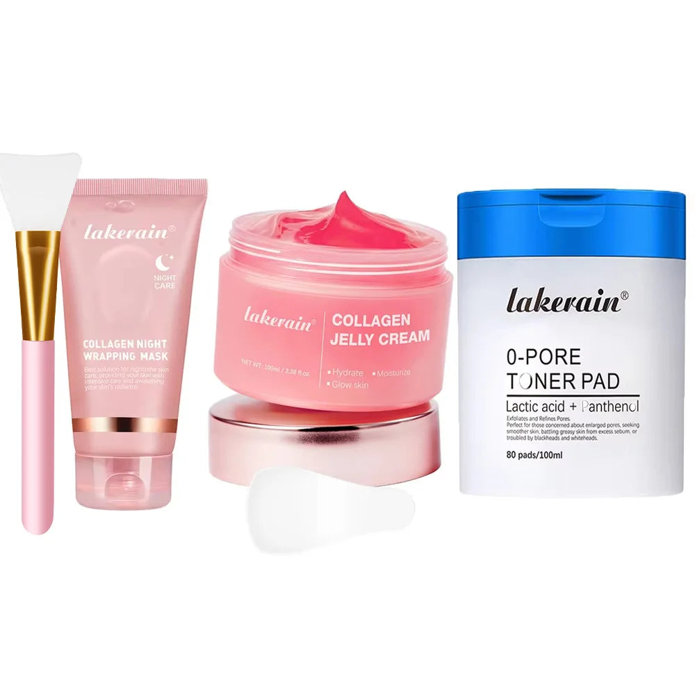 •Collagen Jelly Cream •Hydrolyzed Collagen •Overnight Wrapping Peel-Off Mask 
•Hydrating and Firming •Moisturizing SkinCare