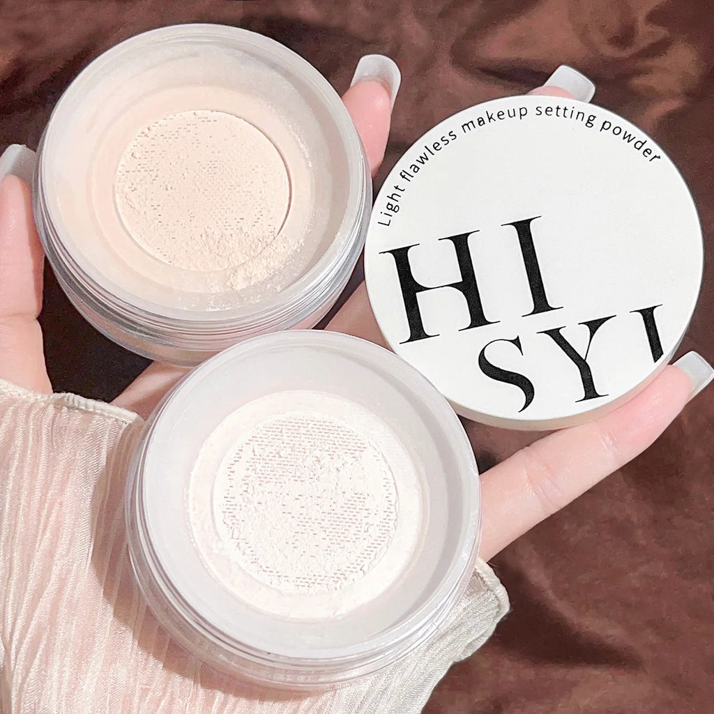 Light, flawless and transparent makeup setting powder,waterproof.