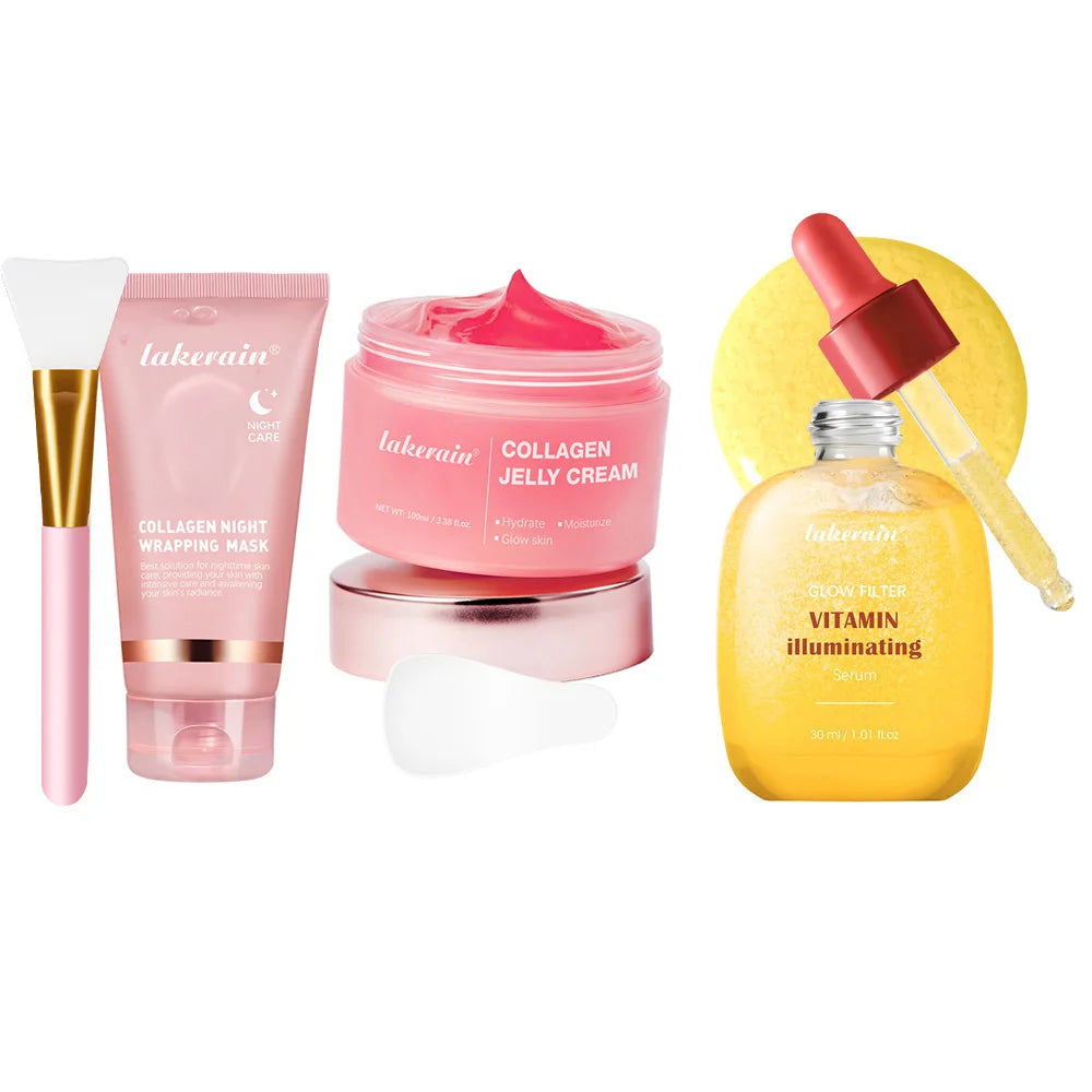 •Collagen Jelly Cream •Hydrolyzed Collagen •Overnight Wrapping Peel-Off Mask 
•Hydrating and Firming •Moisturizing SkinCare