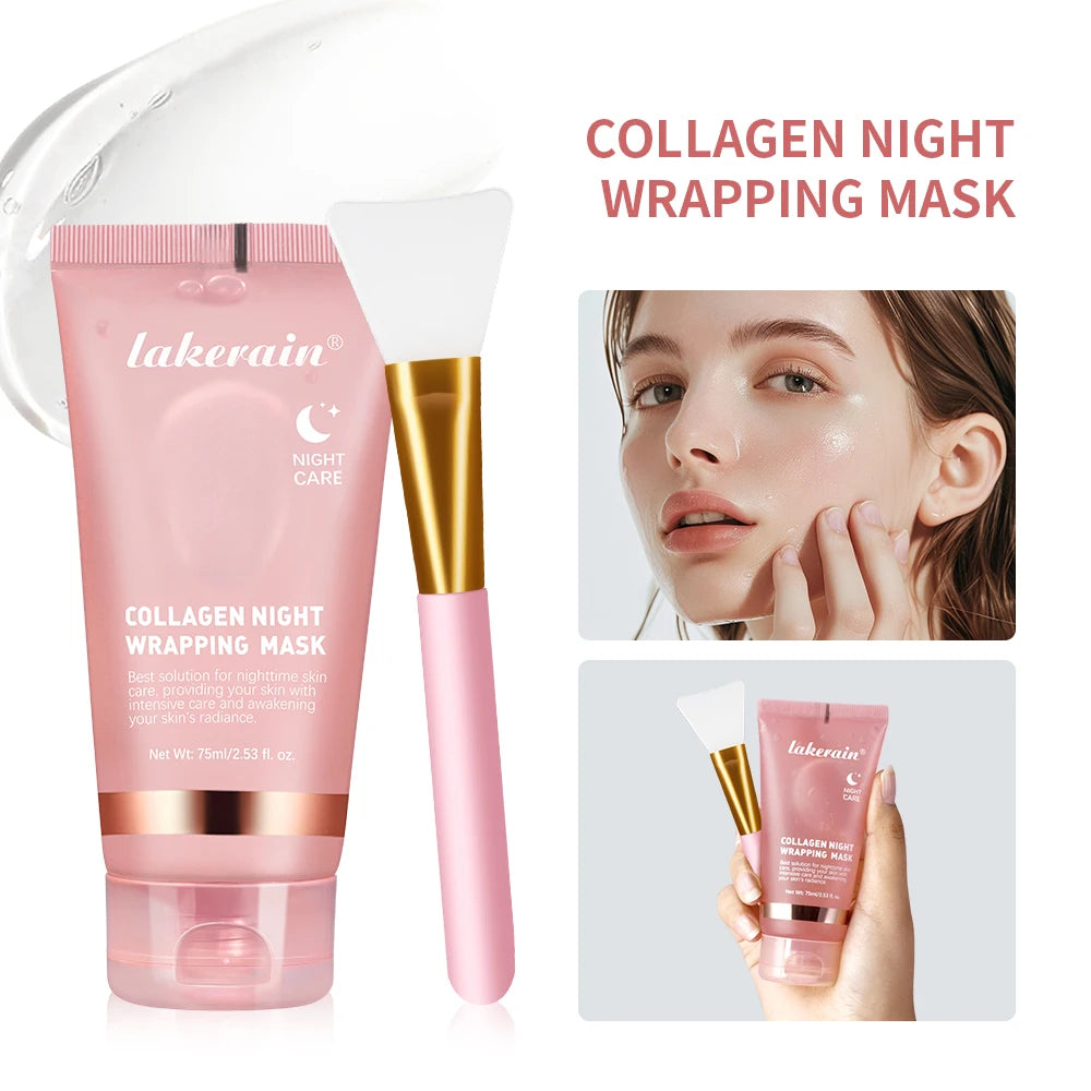 •Collagen Jelly Cream •Hydrolyzed Collagen •Overnight Wrapping Peel-Off Mask 
•Hydrating and Firming •Moisturizing SkinCare
