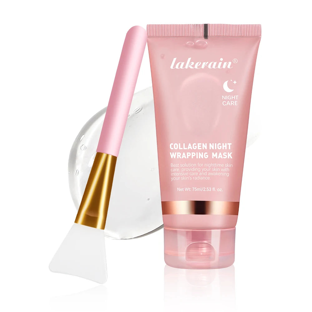 •Collagen Jelly Cream •Hydrolyzed Collagen •Overnight Wrapping Peel-Off Mask 
•Hydrating and Firming •Moisturizing SkinCare