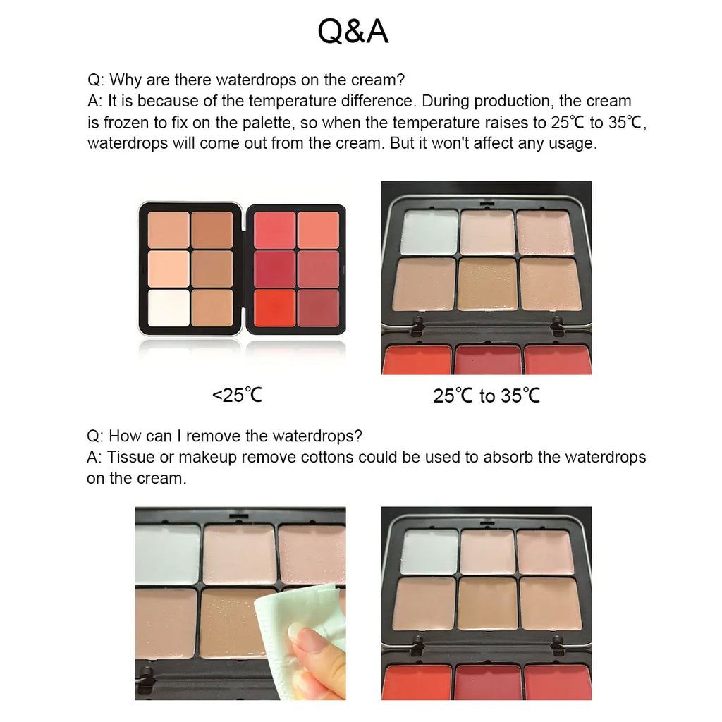 12 Color concealer Palette Cream foundation. Makeup Face Repair