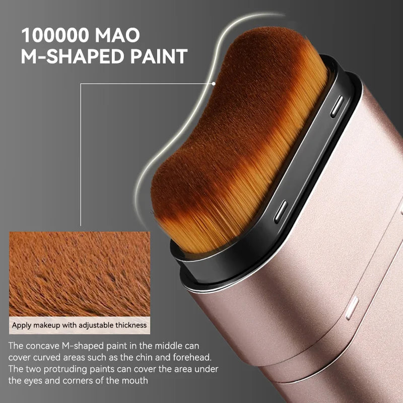 Light and Moist Hydrating Foundation That Rotates for Easy Use, with Own Brush.