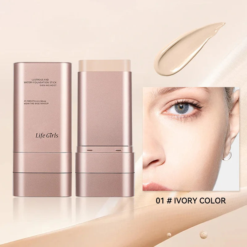 Light and Moist Hydrating Foundation That Rotates for Easy Use, with Own Brush.