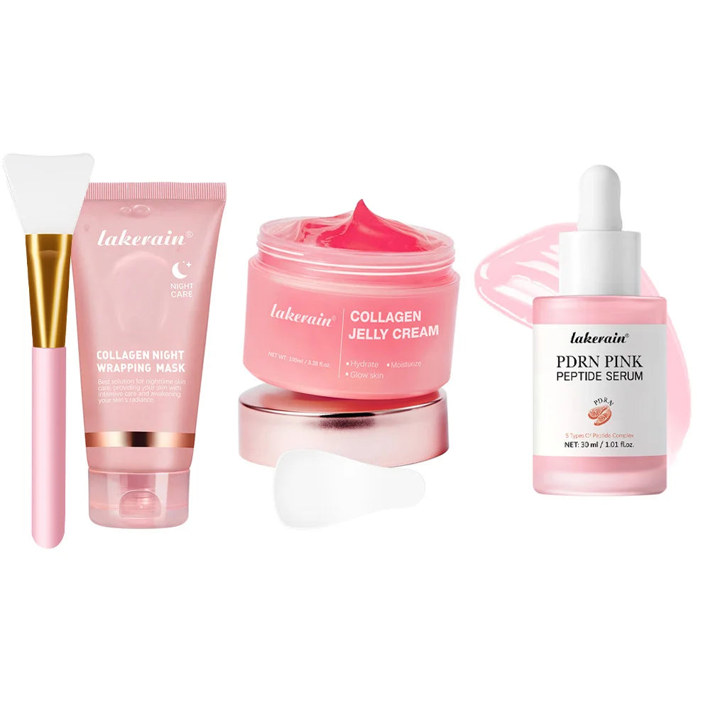 •Collagen Jelly Cream •Hydrolyzed Collagen •Overnight Wrapping Peel-Off Mask 
•Hydrating and Firming •Moisturizing SkinCare