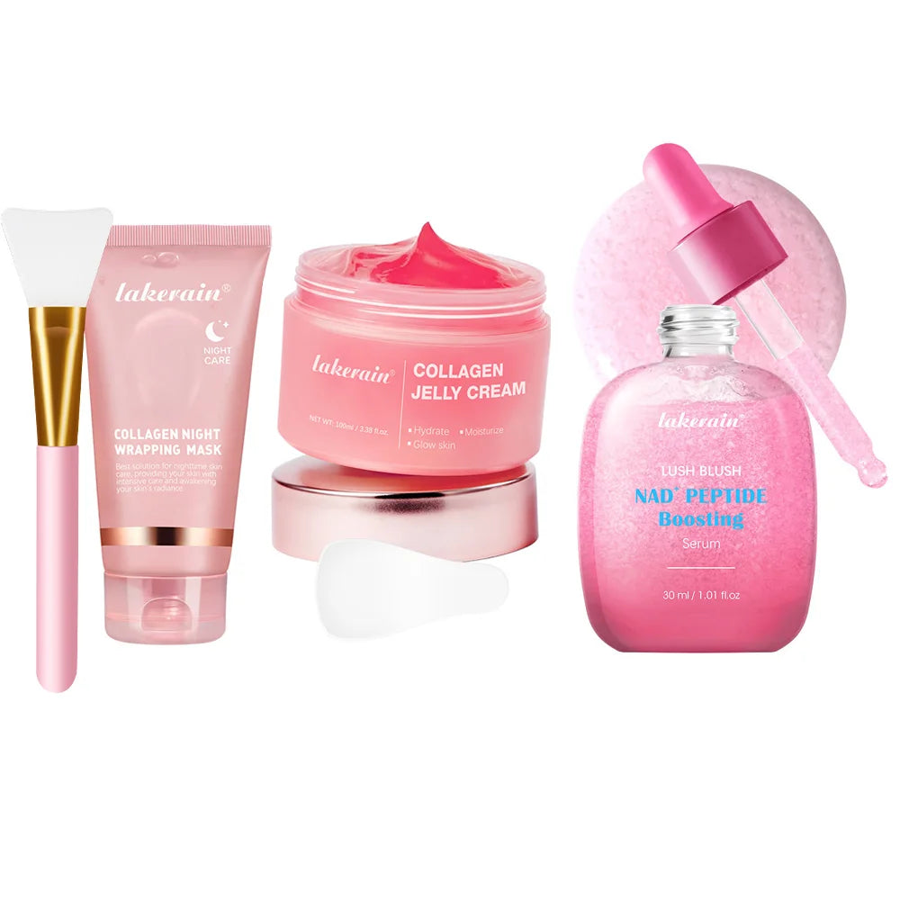 •Collagen Jelly Cream •Hydrolyzed Collagen •Overnight Wrapping Peel-Off Mask 
•Hydrating and Firming •Moisturizing SkinCare