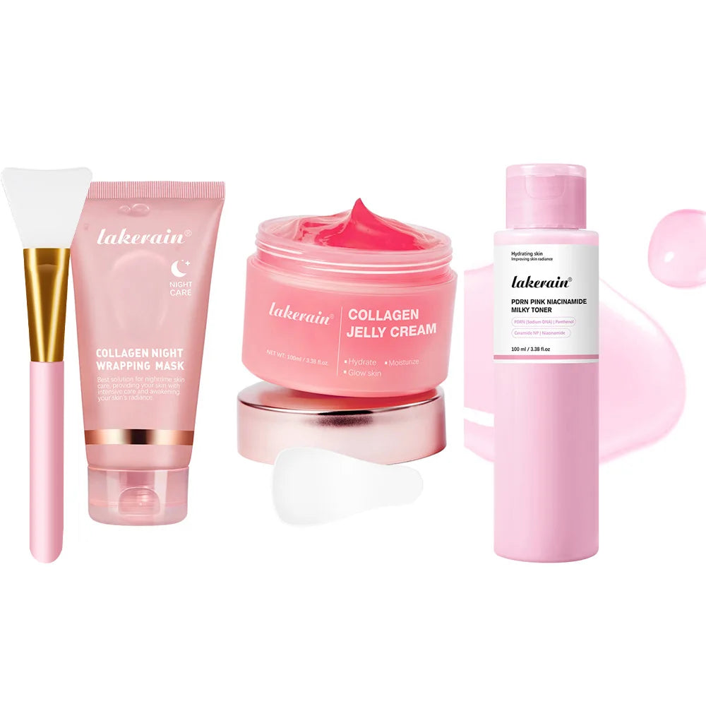 •Collagen Jelly Cream •Hydrolyzed Collagen •Overnight Wrapping Peel-Off Mask 
•Hydrating and Firming •Moisturizing SkinCare