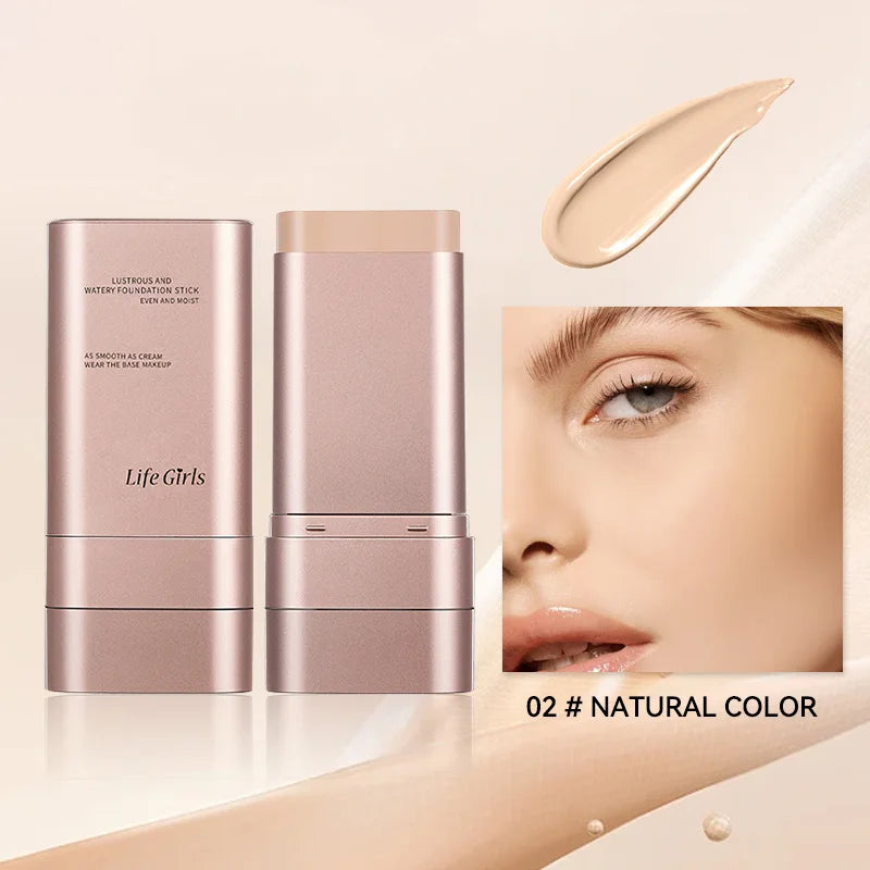 Light and Moist Hydrating Foundation That Rotates for Easy Use, with Own Brush.