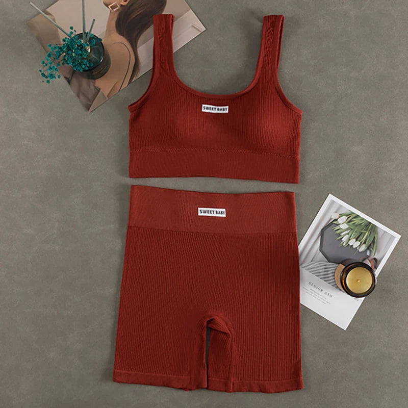 Women Seamless Yoga Set.